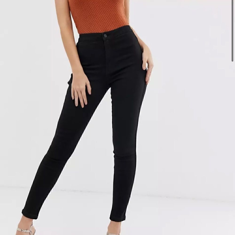 [missguided] vice black skinny jeans EUC super high waisted #6